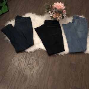 Lot of three mossimo skinny jeans 2 size 6 one 5